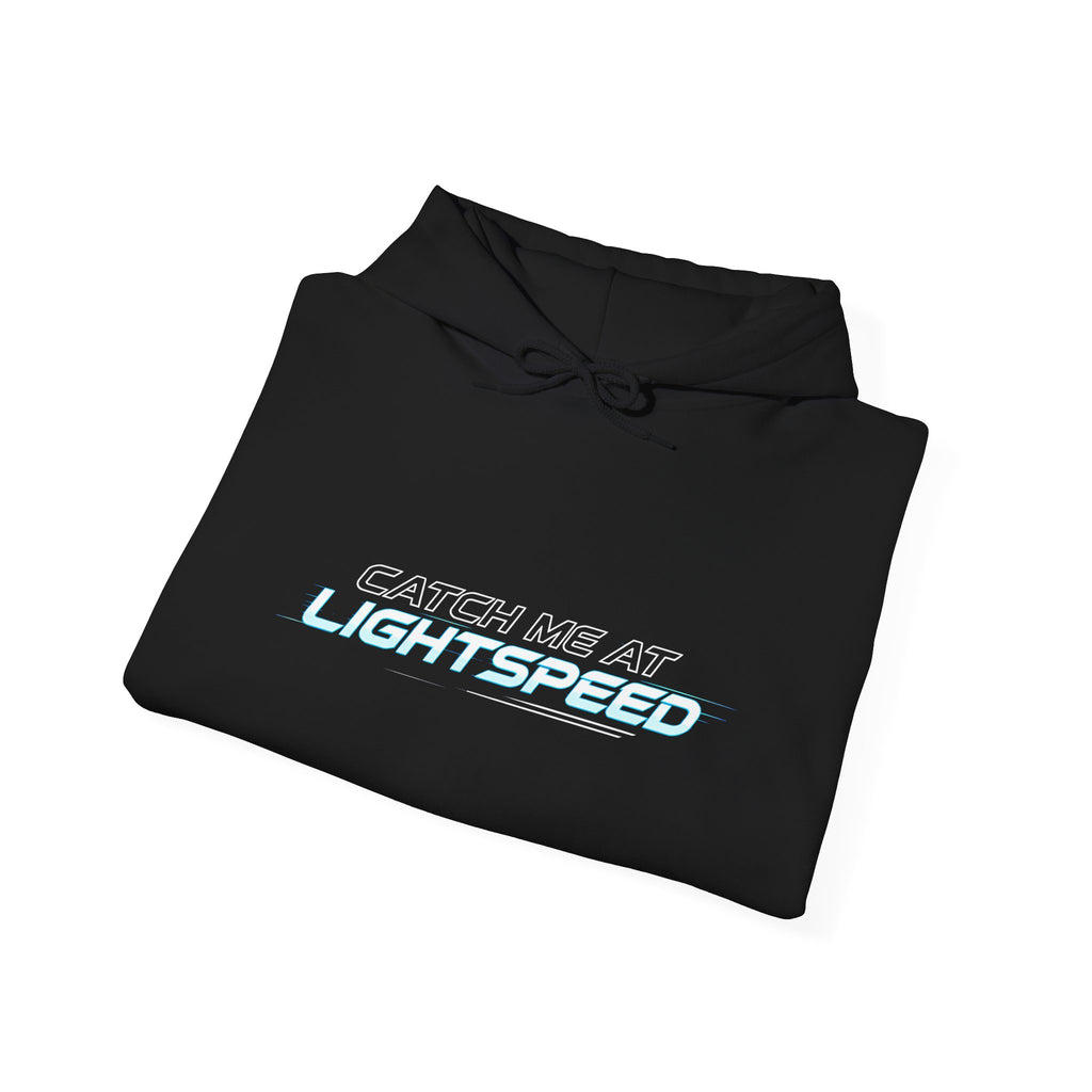 Lightspeed Graphic Hoodie — "Dayton Was Not Lightspeed" Retro Sci‑Fi Pullover