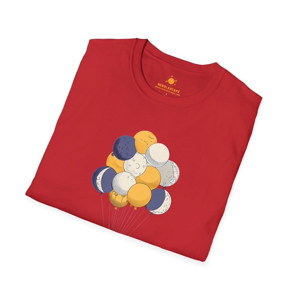 Astronaut Balloon T‑Shirt — Floating Space Explorer Graphic Tee