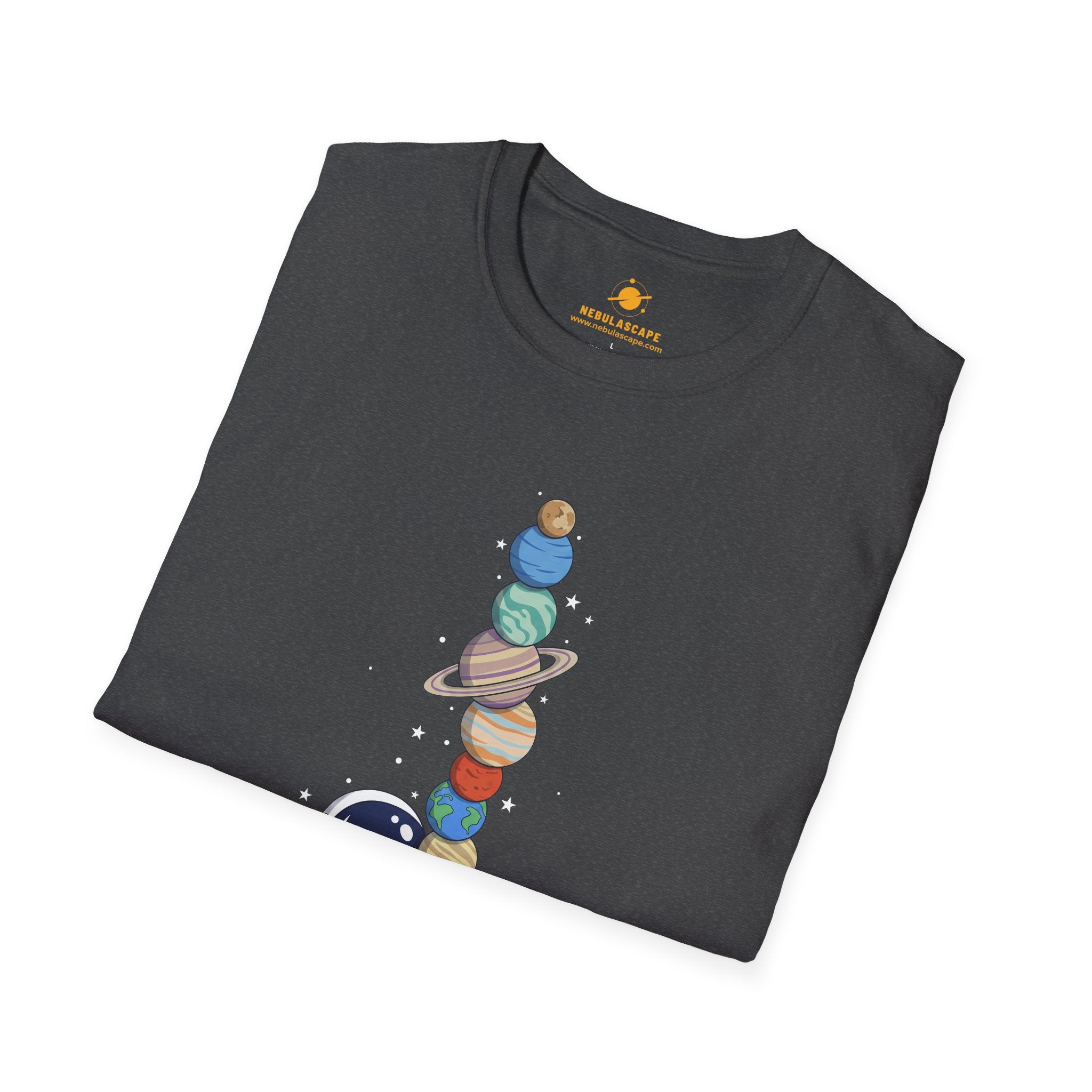 Astronaut Stacking Planets T-Shirt