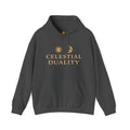 Celestial Duality Hoodie — Sun & Moon Spiritual Graphic Pullover