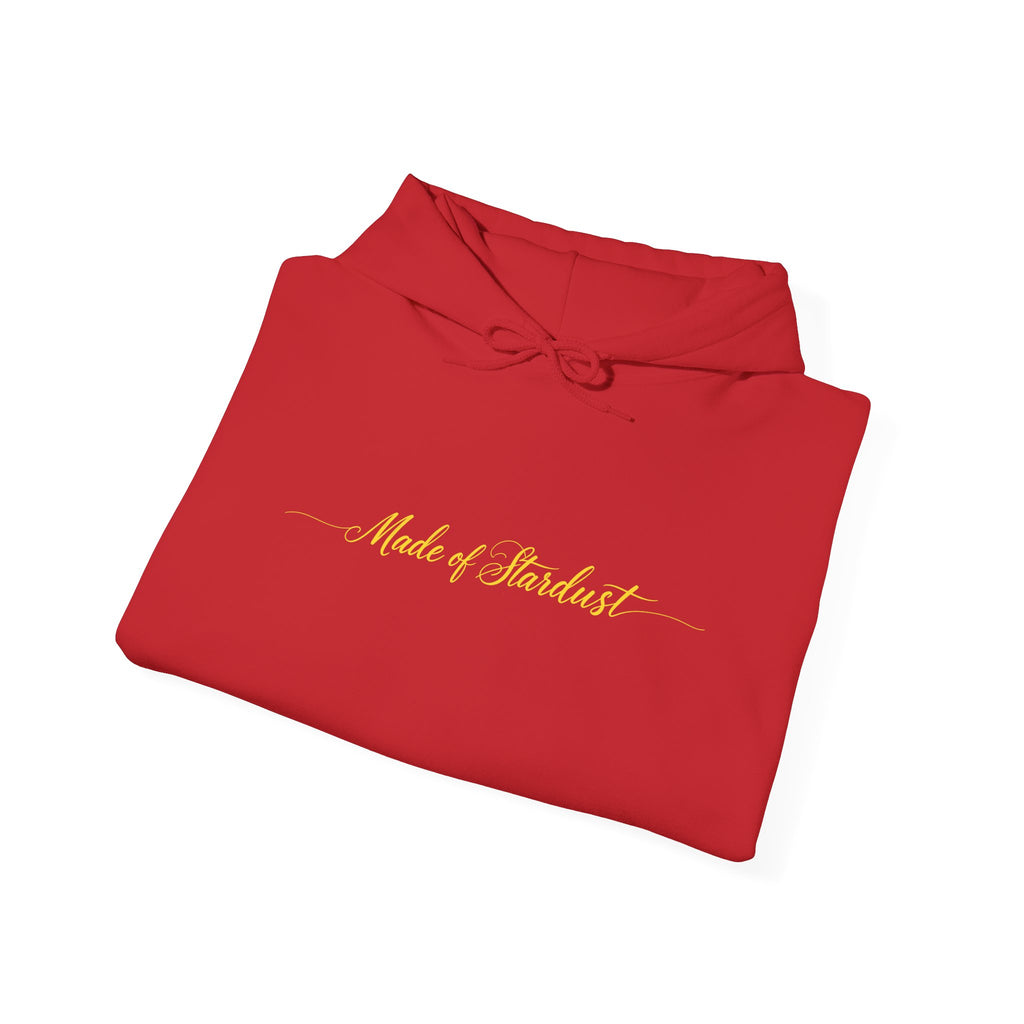 Made of Stardust Hoodie – Gold Script Cosmic Sweatshirt