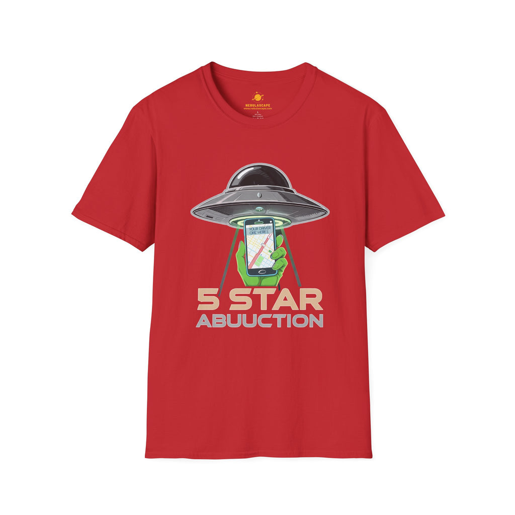 Alien Abduction Graphic Tee — "5 Star Abuction" UFO Phone Design