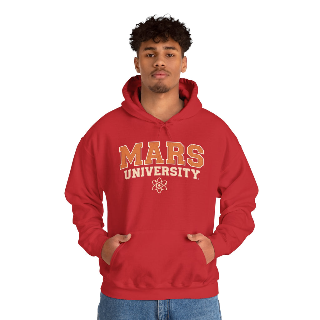 Mars University Hoodie — Retro Collegiate Space Sweatshirt