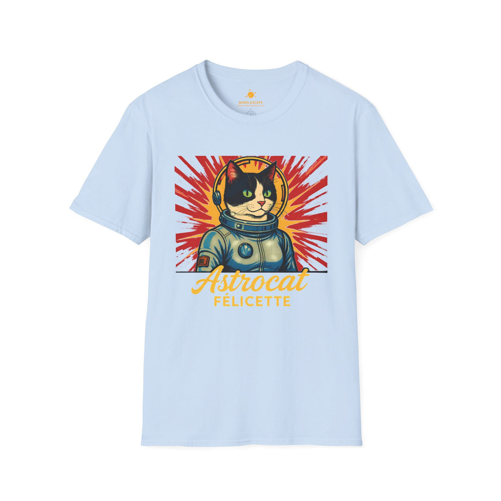 Astrocat Felicette T-Shirt — Retro Space Cat Graphic Tee