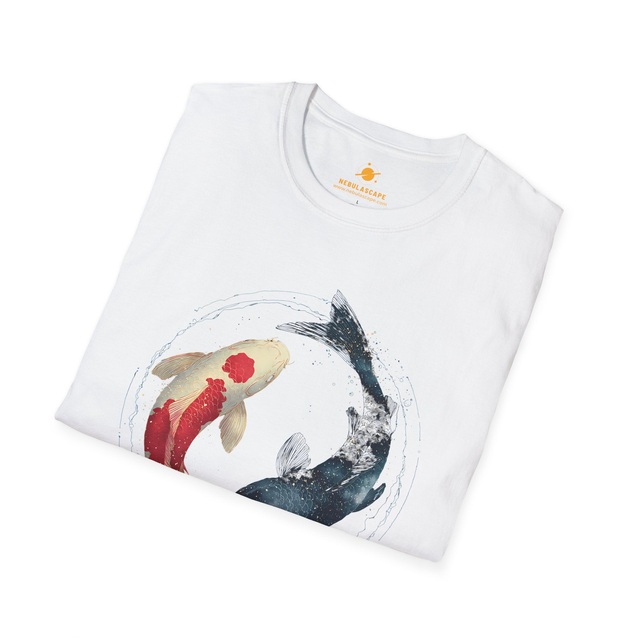 Koi Yin Yang T-Shirt — Watercolor Koi Fish Tee