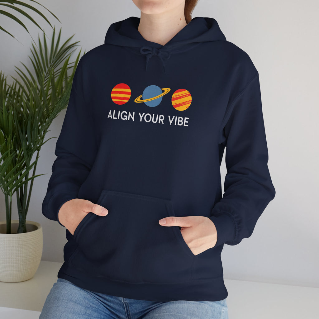 Align Your Vibe Hoodie – Planet Graphic Spiritual Sweatshirt
