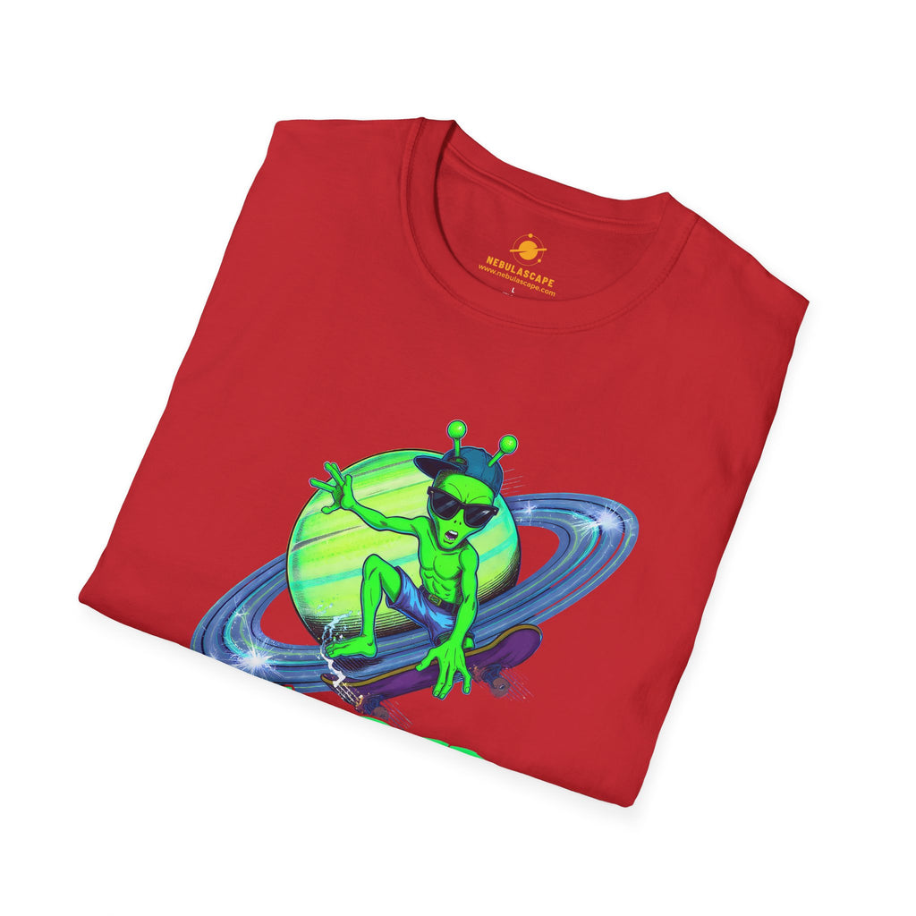 Shred The Void - Alien Skateboarder T-Shirt