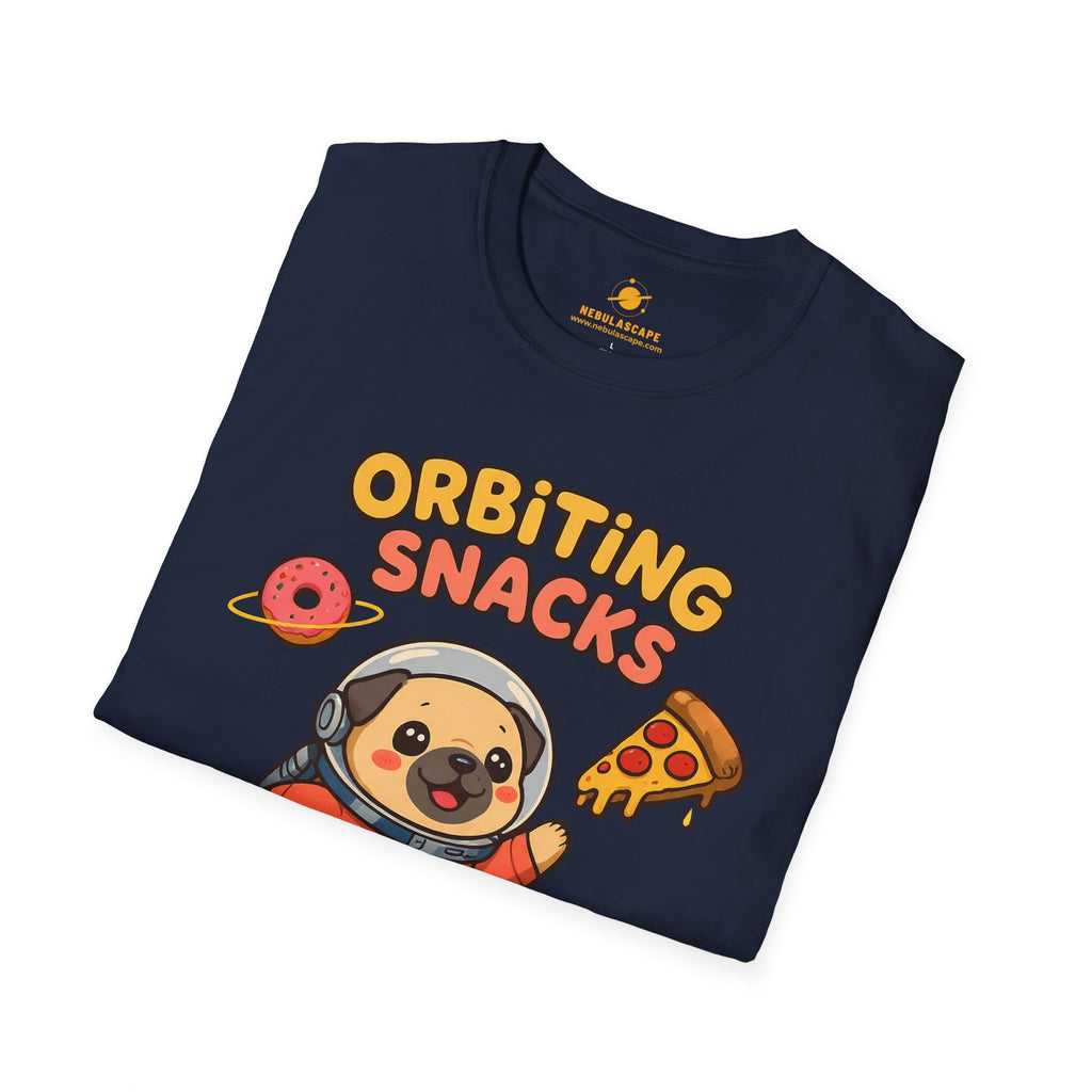 Orbiting Snacks Dog Astronaut T-Shirt