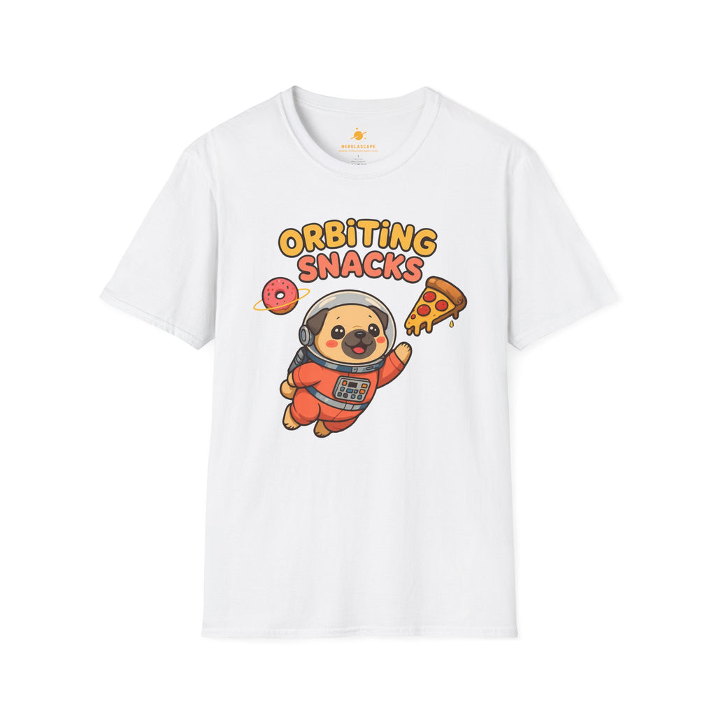 Orbiting Snacks Dog Astronaut T-Shirt