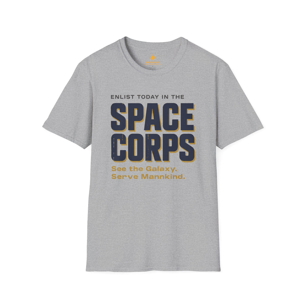 Space Corps T-Shirt – “See the Galaxy, Serve Mankind” Retro Sci‑Fi Tee