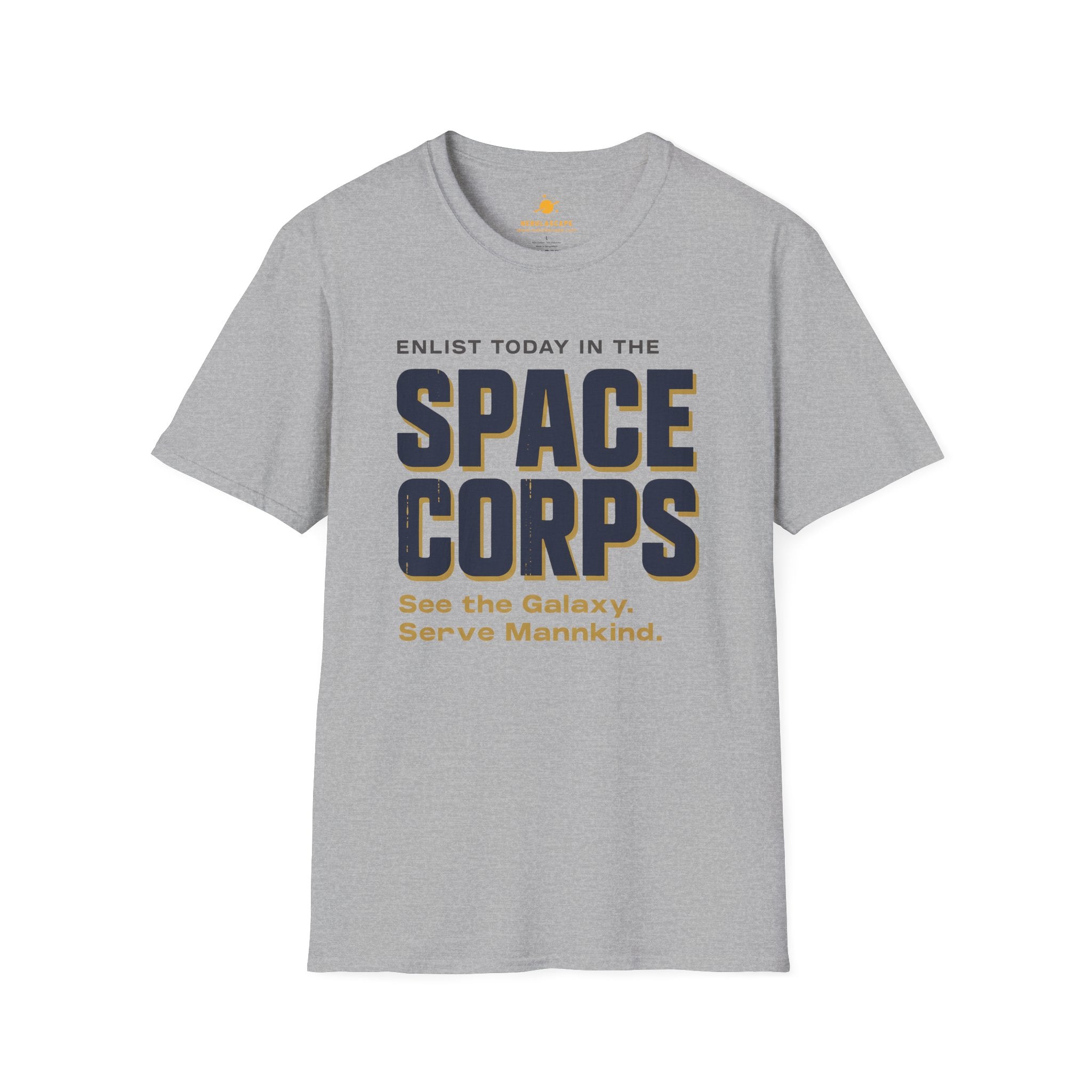 Space Corps T-Shirt – “See the Galaxy, Serve Mankind” Retro Sci‑Fi Tee