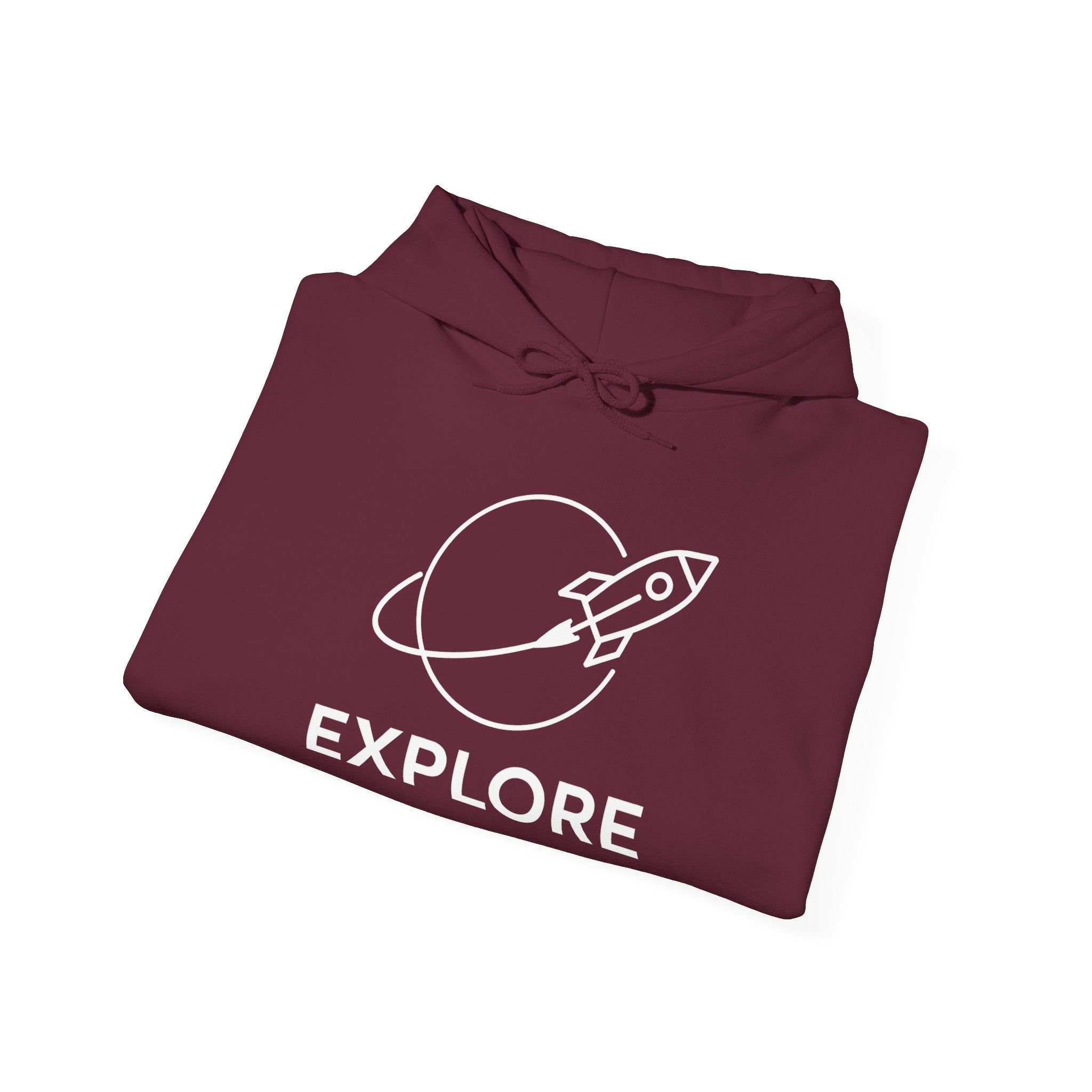 Explore Rocket Hoodie — Adventure Space Sweatshirt