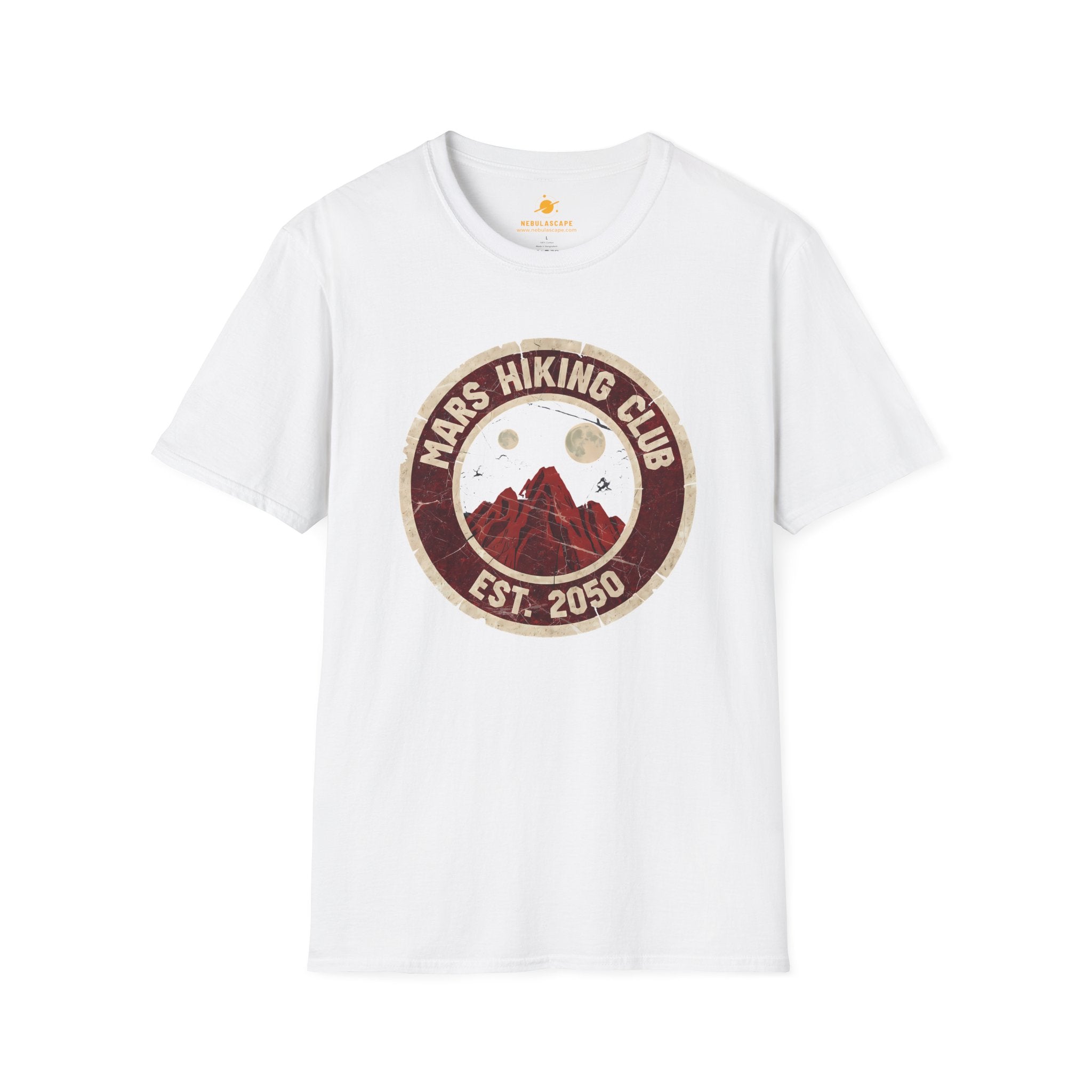 Mars Hiking Club T-Shirt — Vintage Space Exploration Tee (Est. 2050)
