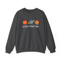 Align Your Vibe Crewneck Sweatshirt — Retro Planets Graphic