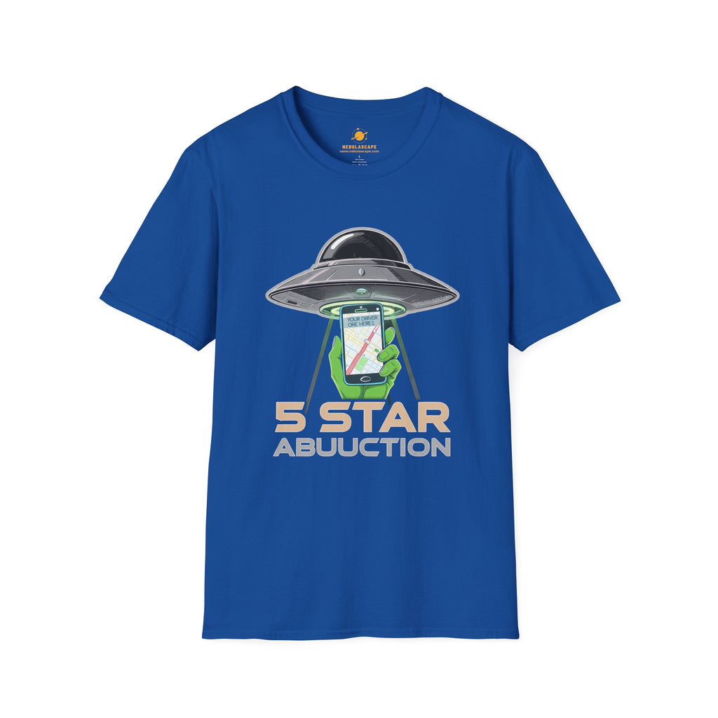 Alien Abduction Graphic Tee — "5 Star Abuction" UFO Phone Design