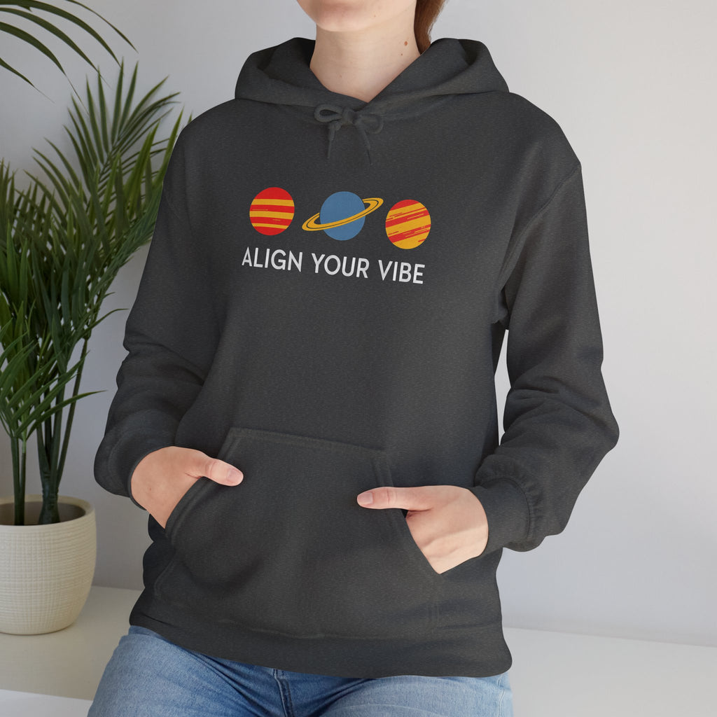 Align Your Vibe Hoodie – Planet Graphic Spiritual Sweatshirt