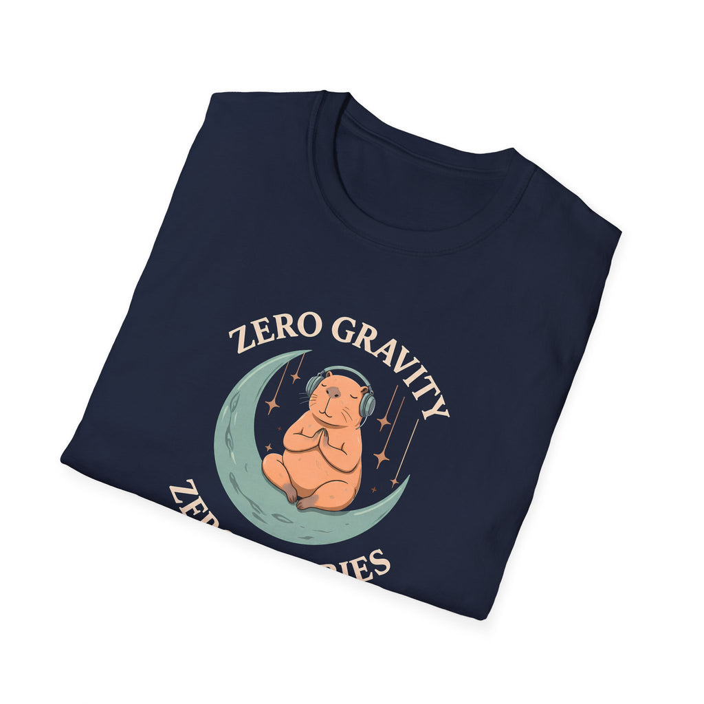 Zero Gravity, Zero Worries Meditating T-Shirt