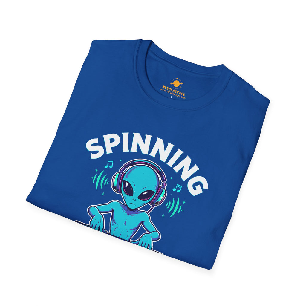 Spinning the Galaxy Alien DJ T-Shirt
