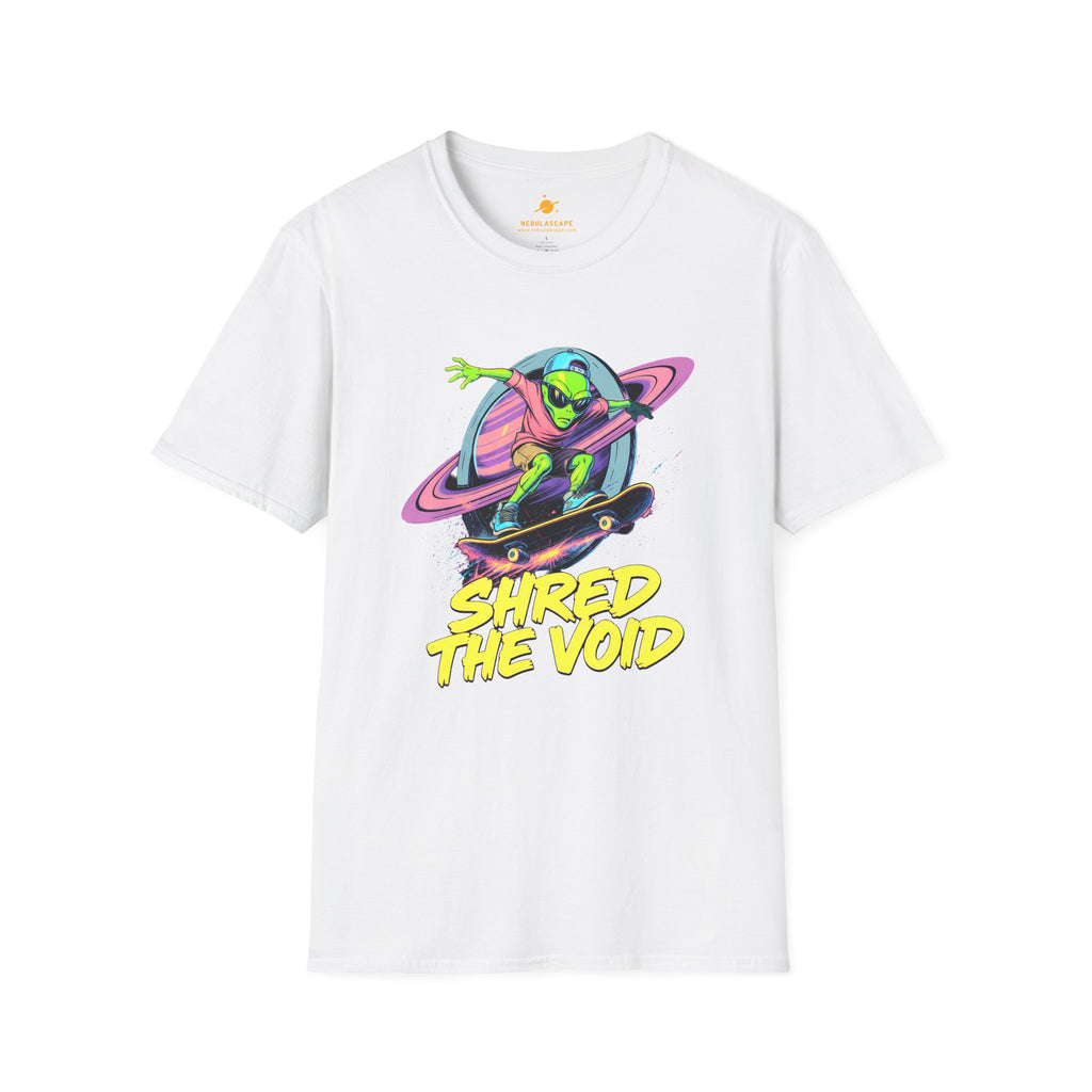Shred The Void - Alien Skateboarder T-Shirt