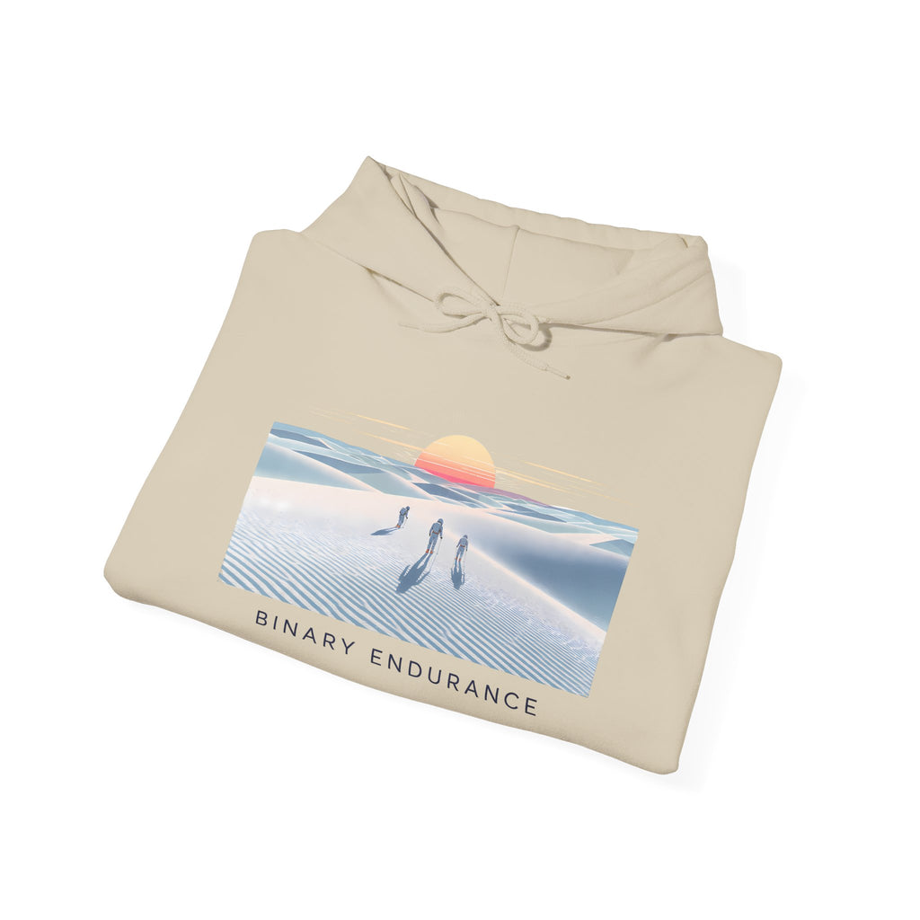 Hoodie — Binary Endurance Desert Sunrise Graphic