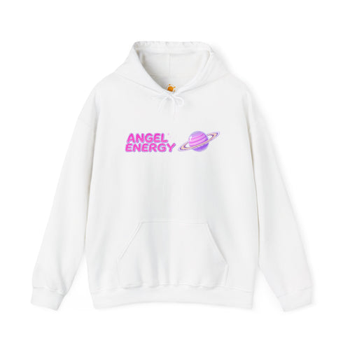 Angel Energy Hoodie — Pastel Planet Graphic Hooded Sweatshirt