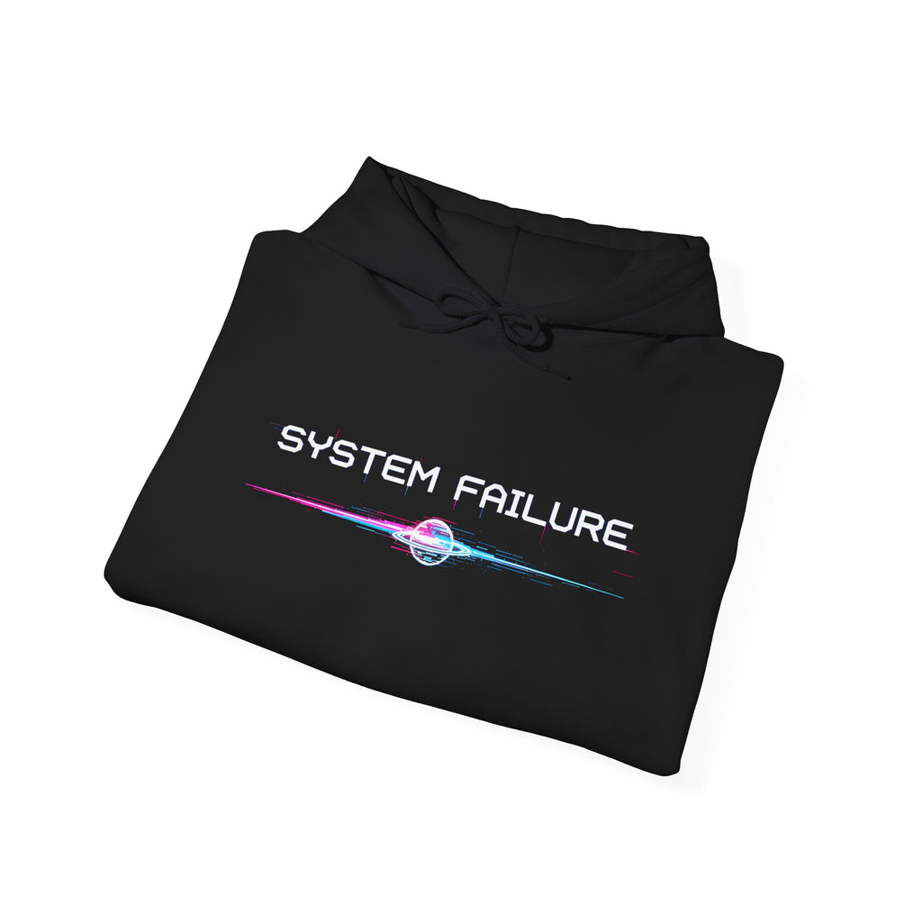 System Failure Hoodie — Retro Cybercore Graphic Pullover