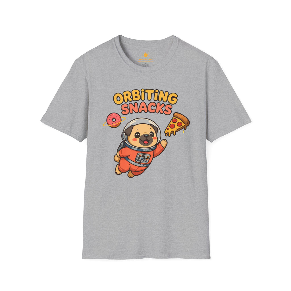 Orbiting Snacks Dog Astronaut T-Shirt