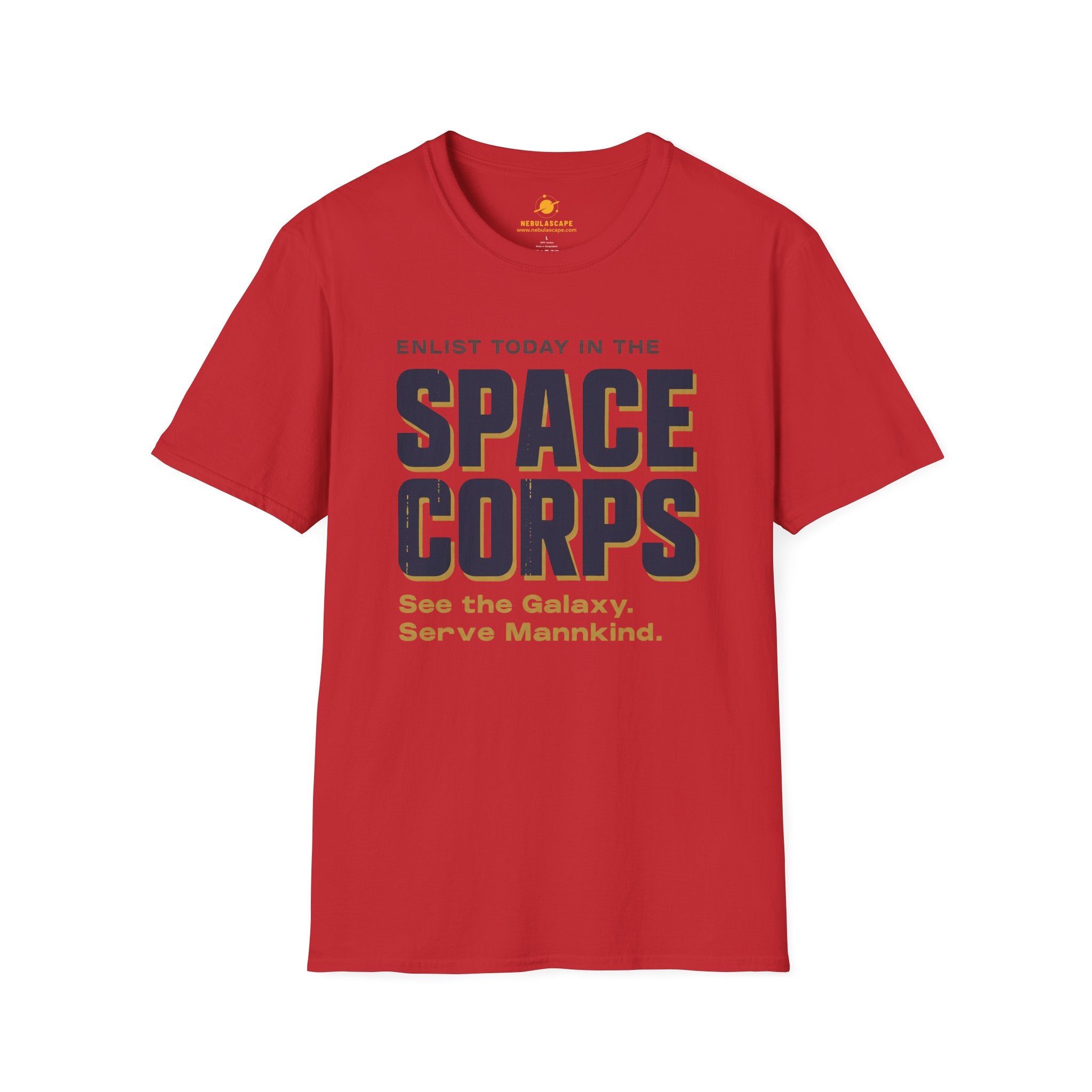 Space Corps T-Shirt – “See the Galaxy, Serve Mankind” Retro Sci‑Fi Tee