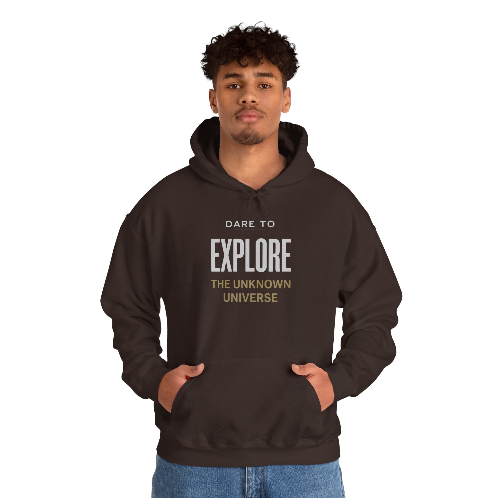 Explore the Unknown Hoodie — 'Dare to Explore the Unknown Universe' Adventure Hoodie