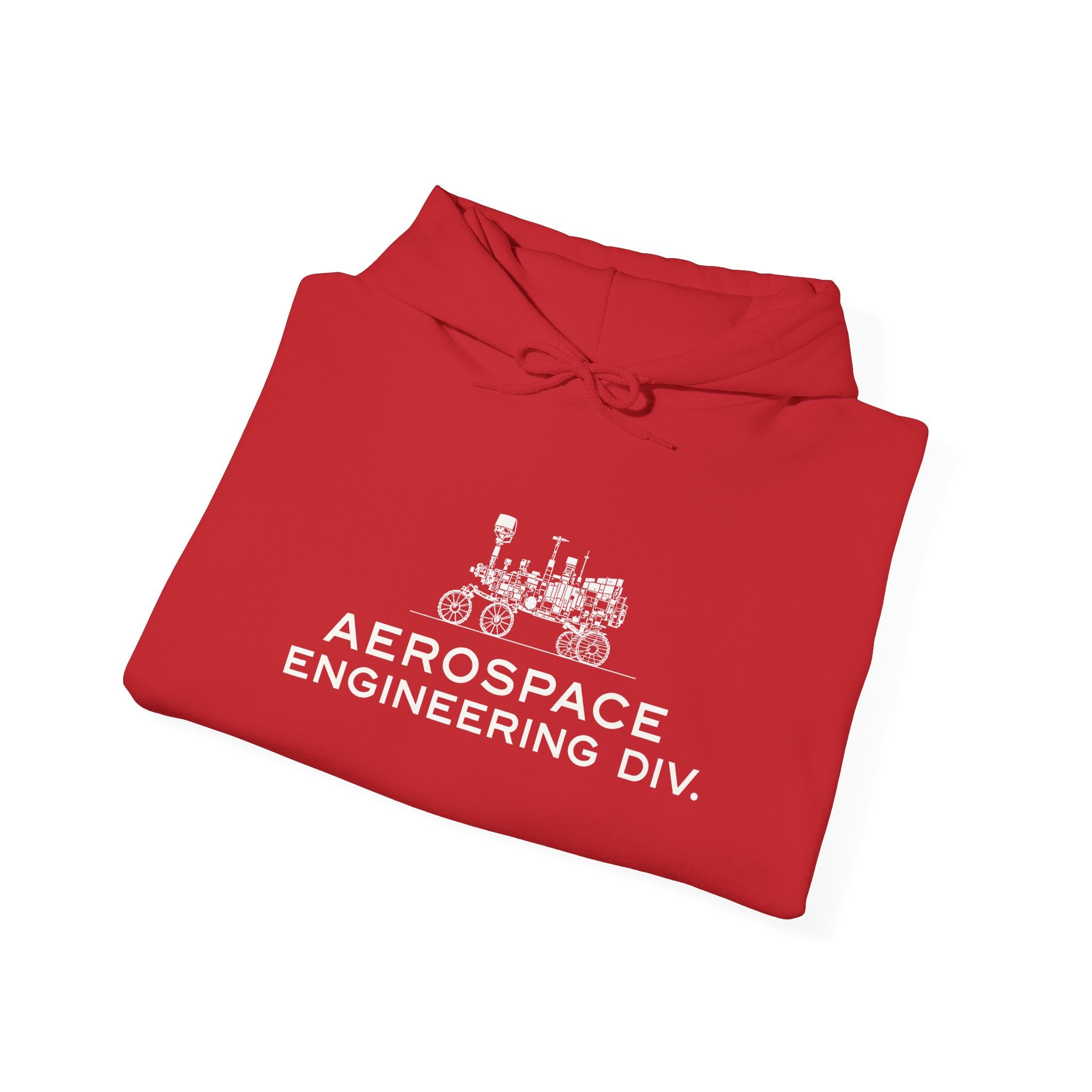 Aerospace Engineering Div. Hoodie — Vintage Rocket & Rover Tech Sweatshirt