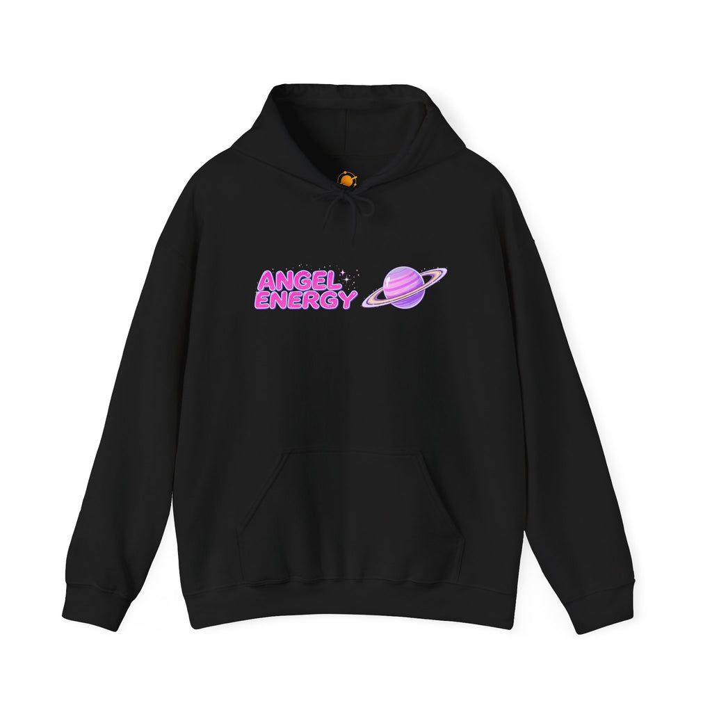 Angel Energy Hoodie — Pastel Planet Graphic Hooded Sweatshirt