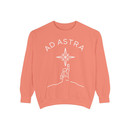 Ad Astra Sweatshirt — Astronaut Graphic Garment-Dyed Crewneck