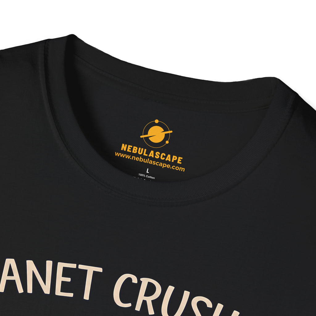 Planet Crusher Black Cat Playing T-Shirt