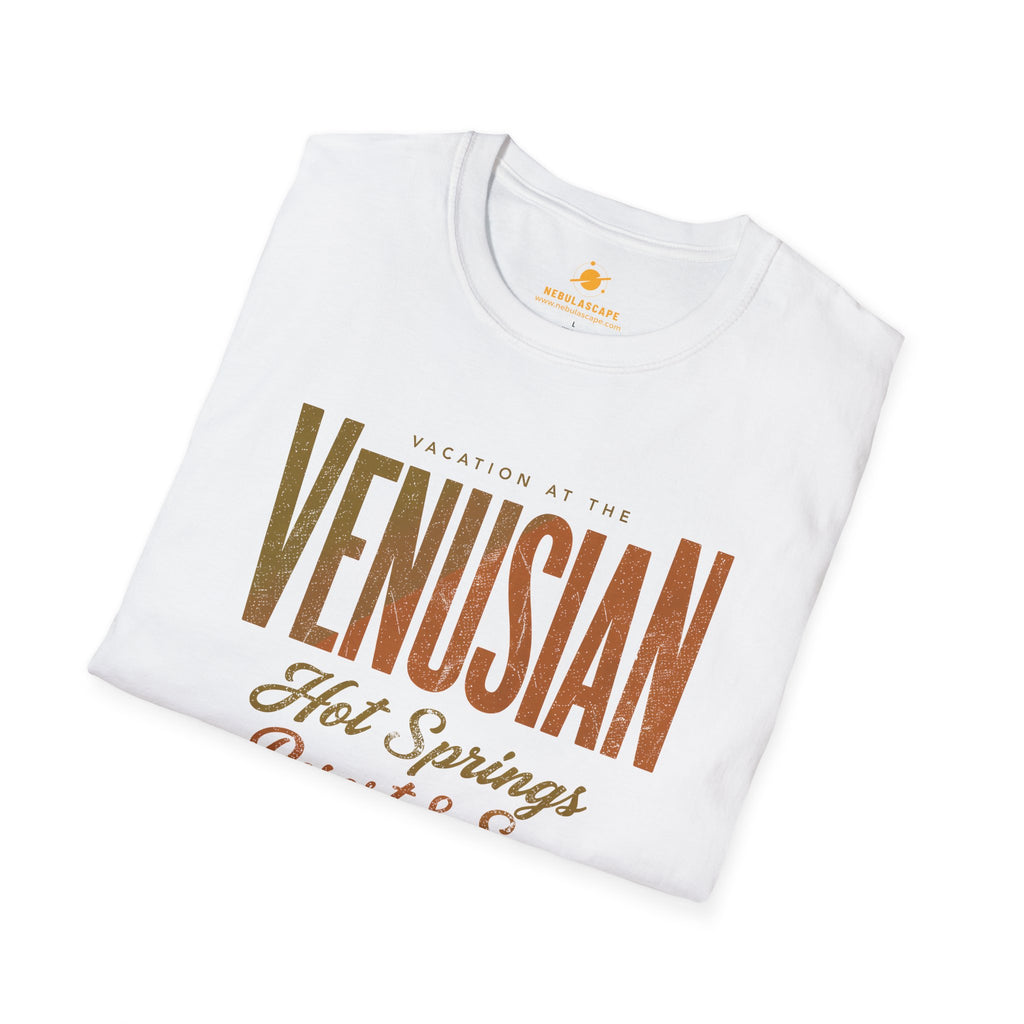 Venusian Hot Springs Resort & Spa T-Shirt — Retro Spa Vacation Tee