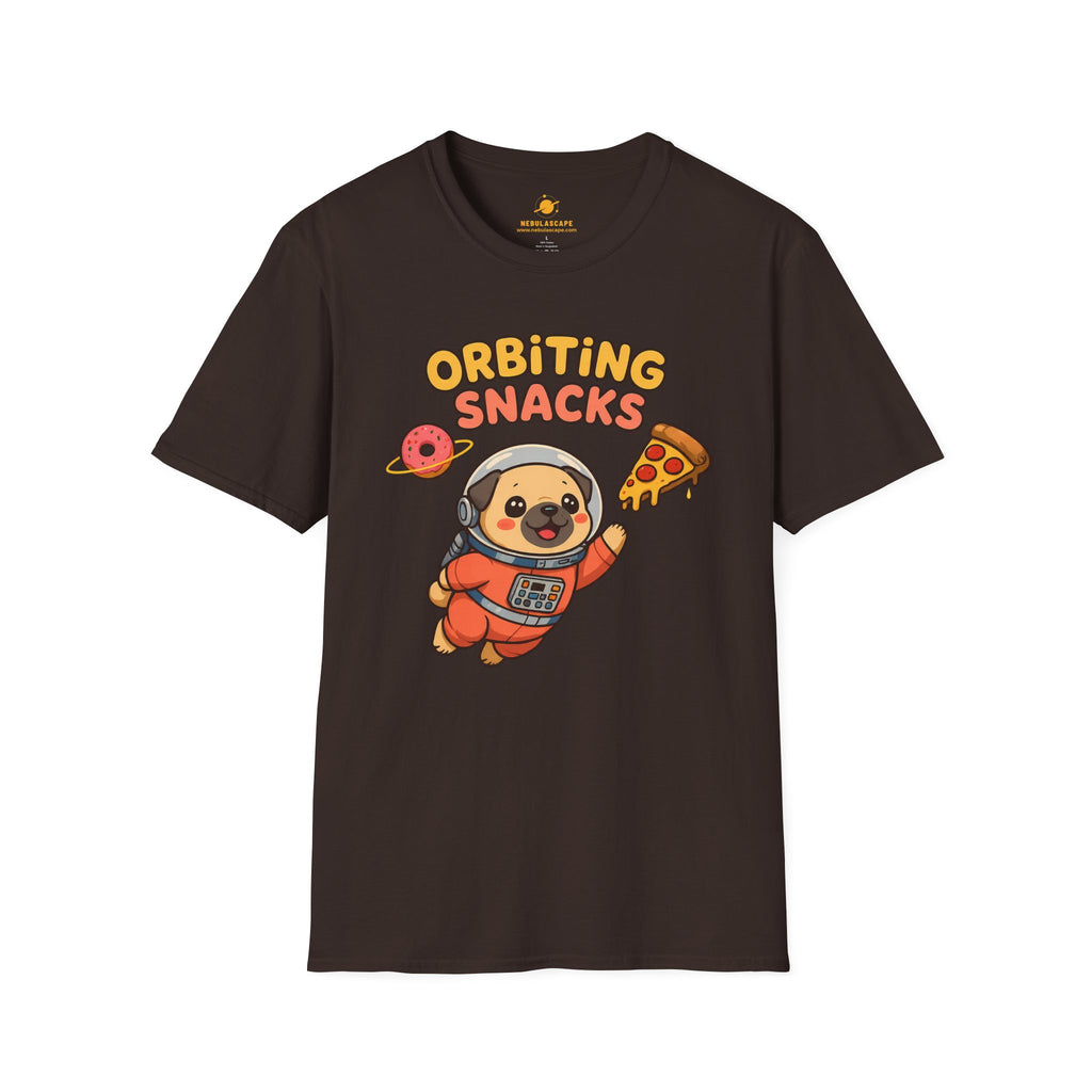 Orbiting Snacks Dog Astronaut T-Shirt