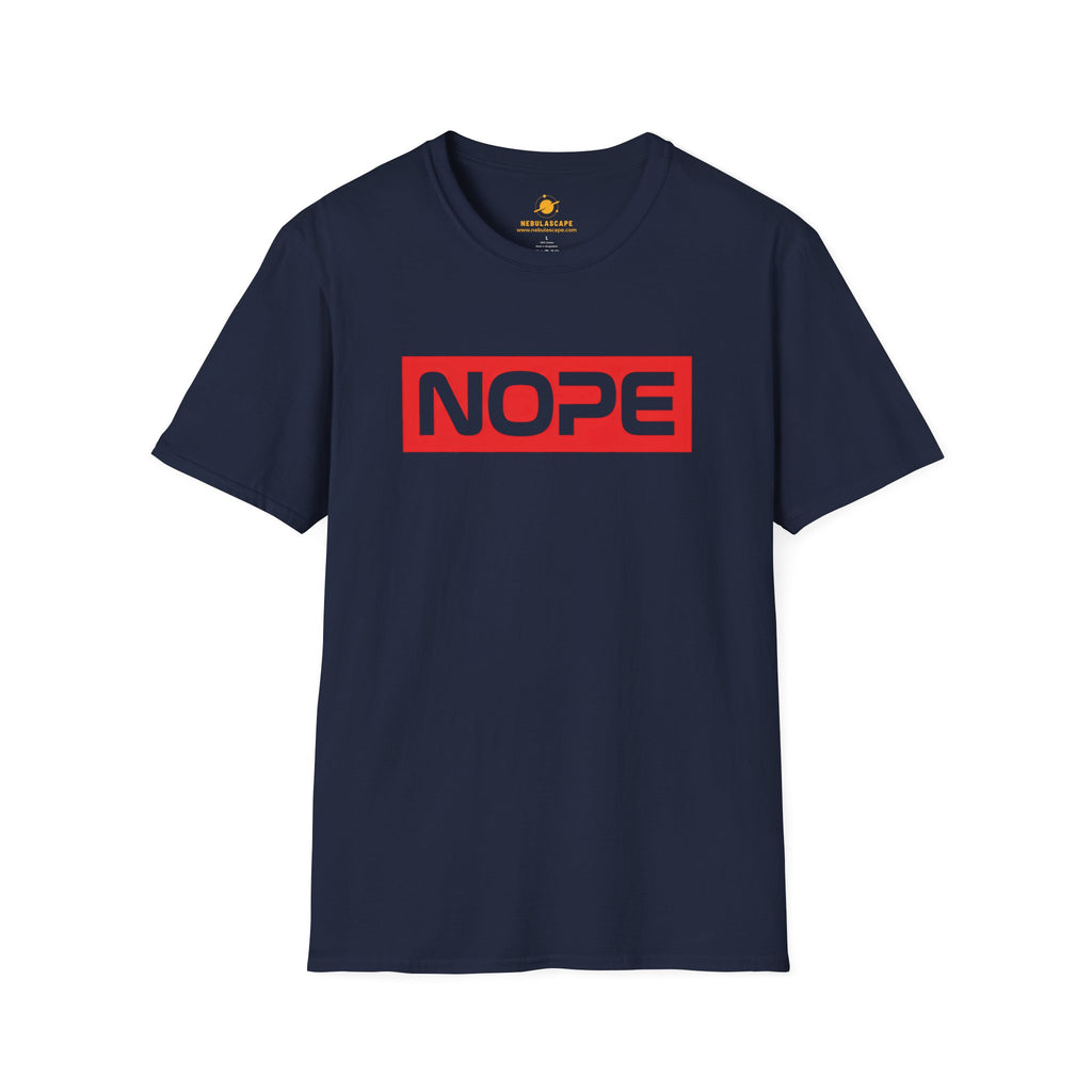 NOPE Graphic T-Shirt — Bold Red Box Logo Tee