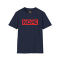 NOPE Graphic T-Shirt — Bold Red Box Logo Tee