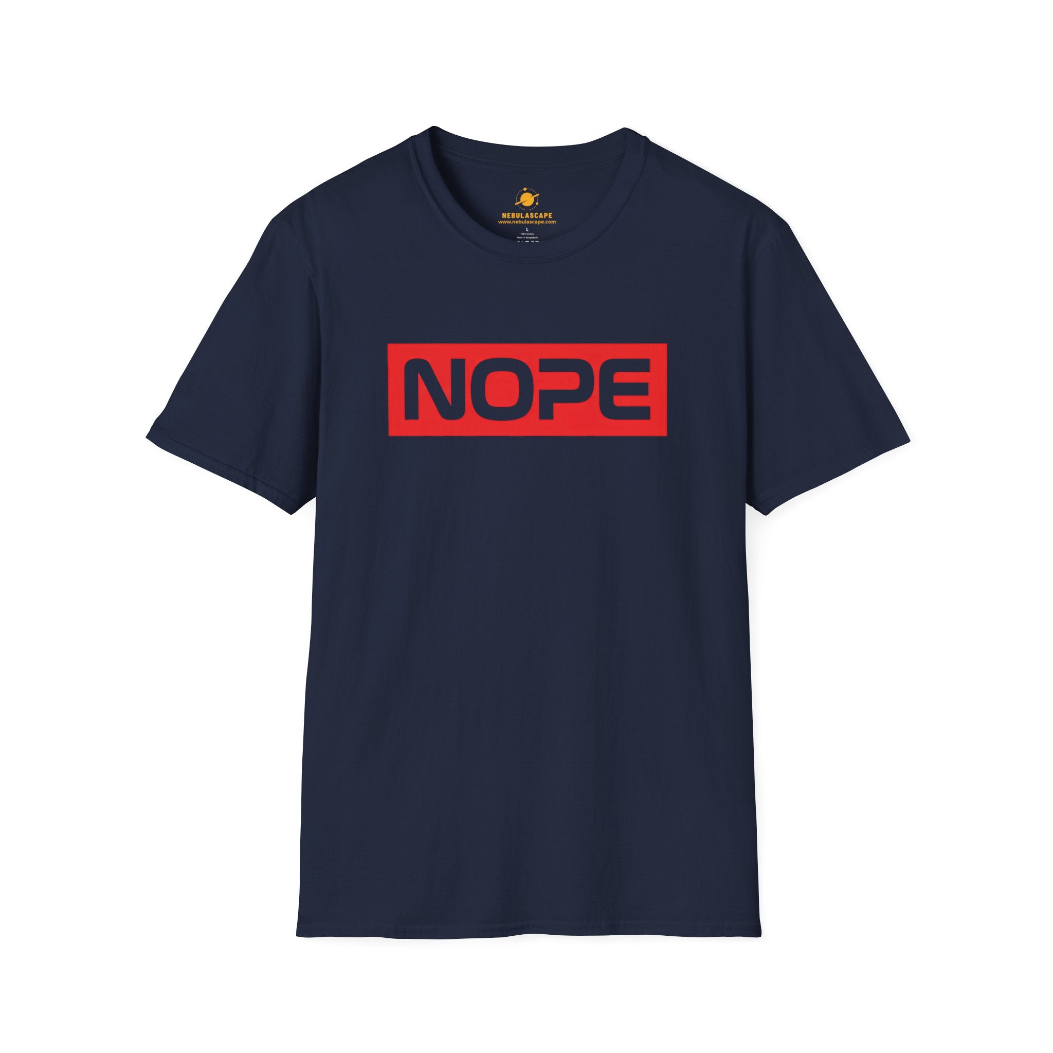 NOPE Graphic T-Shirt — Bold Red Box Logo Tee
