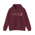 Moon Child Hoodie — "Stay Wild Moon Child" Pastel Crescent Moon Graphic