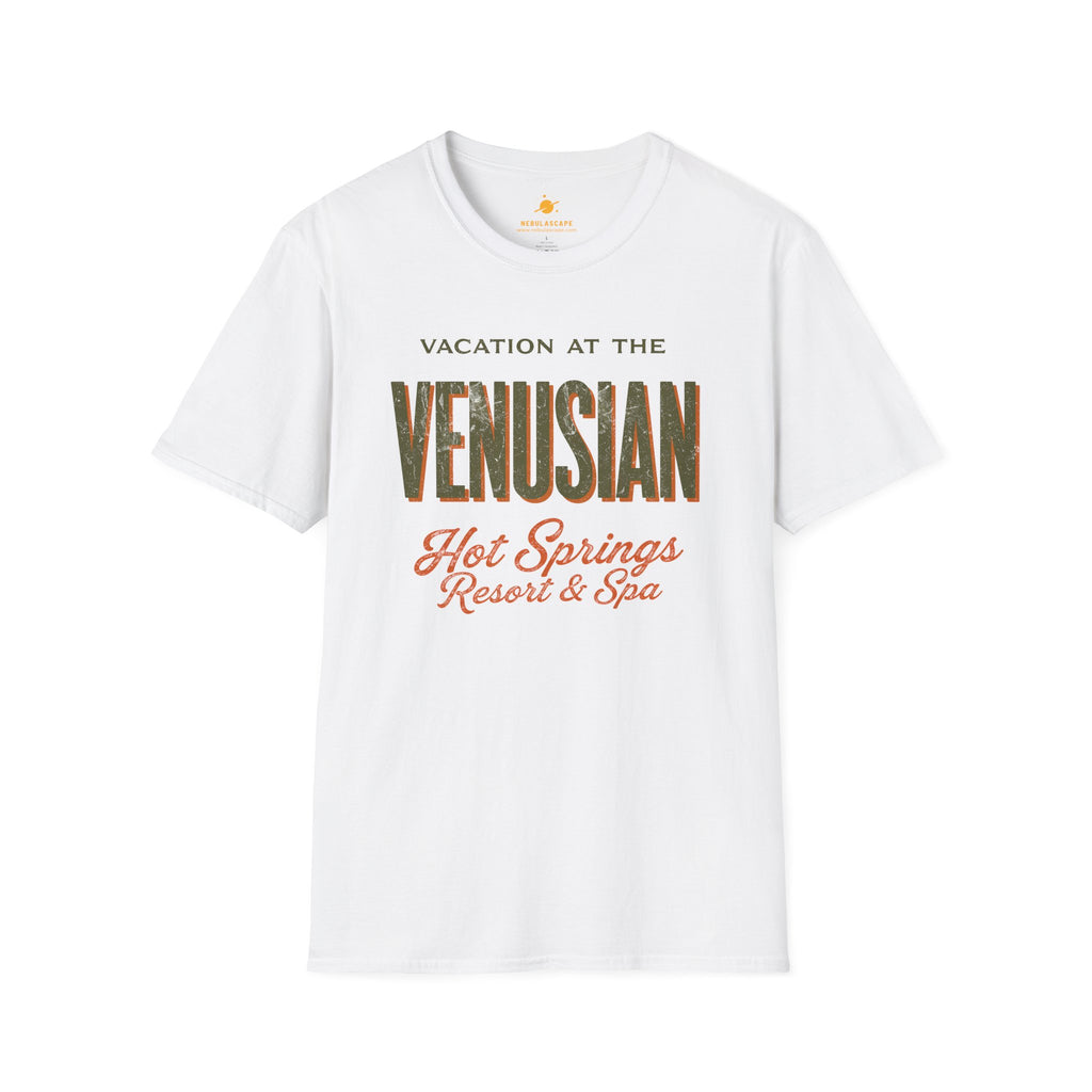 Venusian Hot Springs Resort & Spa T-Shirt — Retro Vacation Graphic Tee