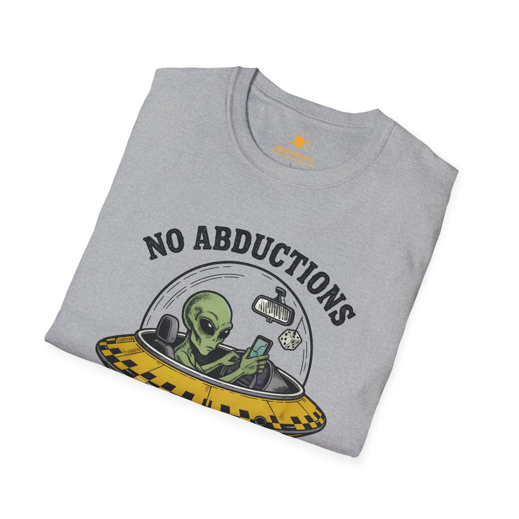 Alien UFO T‑Shirt — "No Abductions Just Pickups" Funny Sci‑Fi Tee