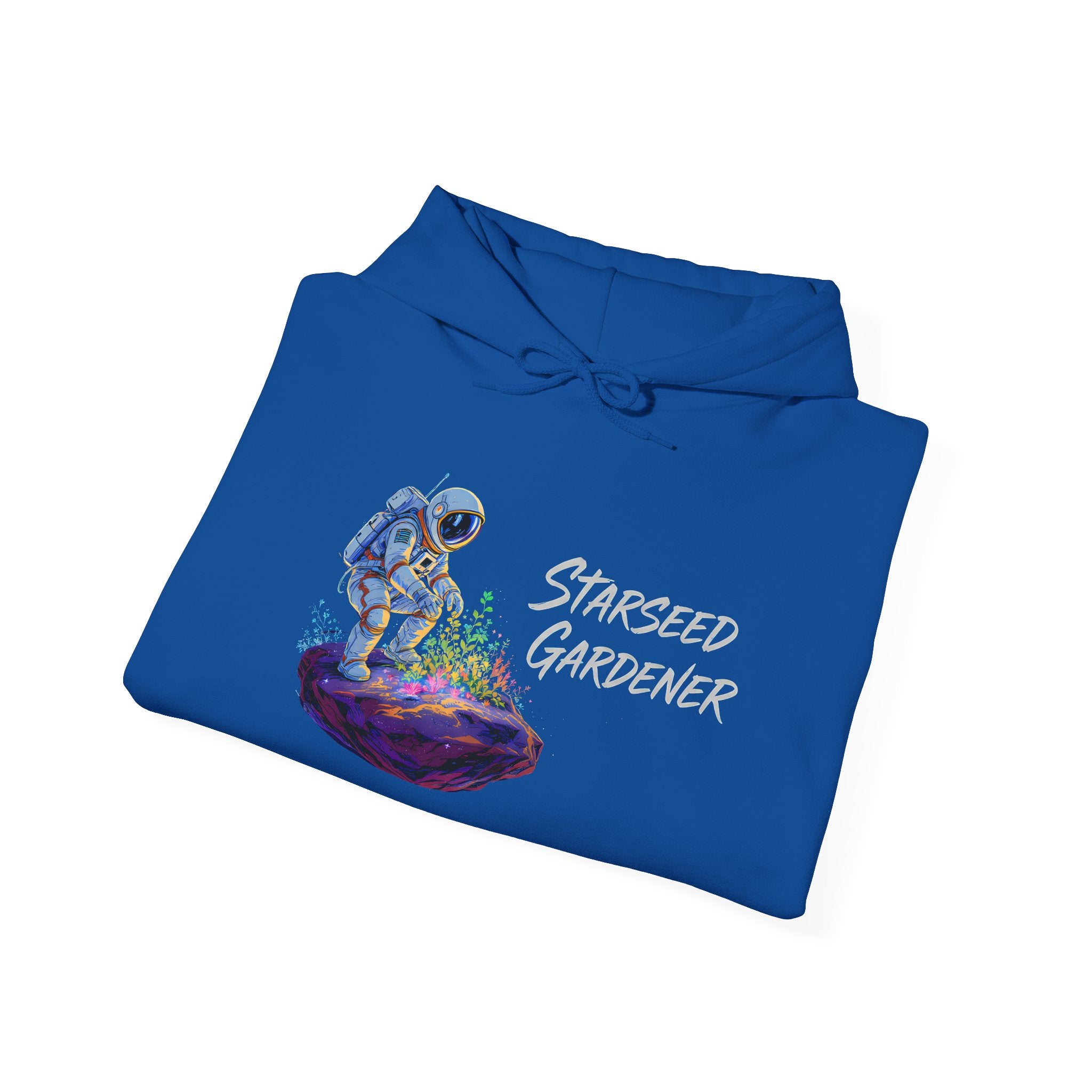 Starseed Gardener Hoodie — Astronaut Plant Lover Graphic Sweatshirt