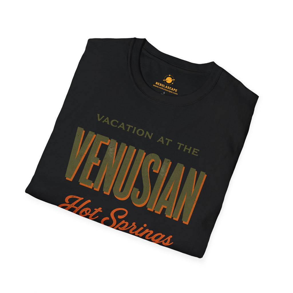 Venusian Hot Springs Resort & Spa T-Shirt — Retro Vacation Graphic Tee