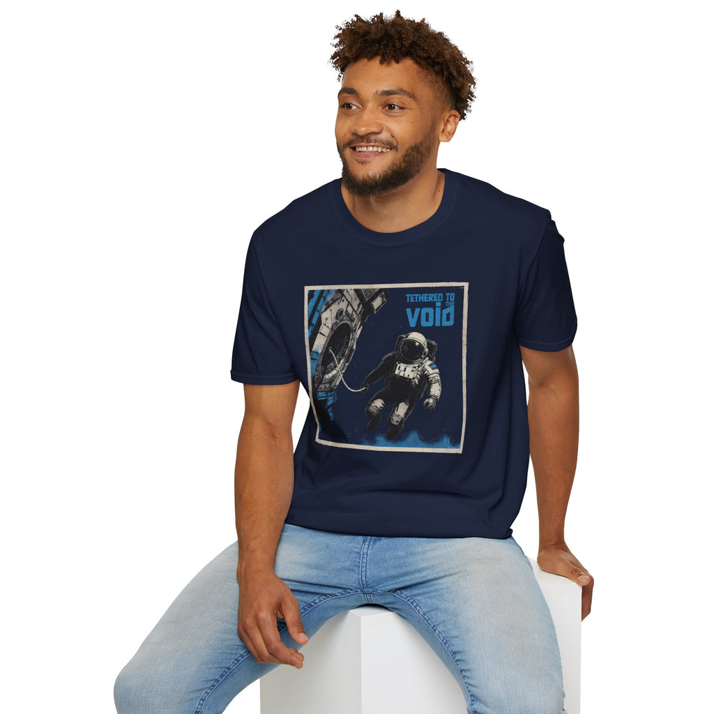 Astronaut T-Shirt — 'Tethered to the Void' Space