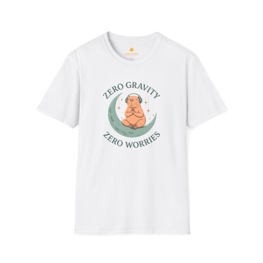 Zero Gravity, Zero Worries Meditating T-Shirt