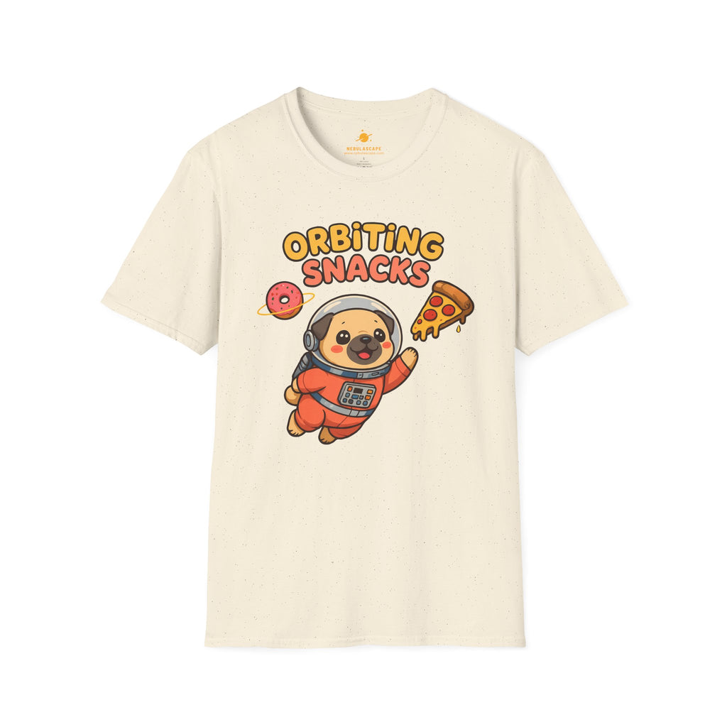Orbiting Snacks Dog Astronaut T-Shirt