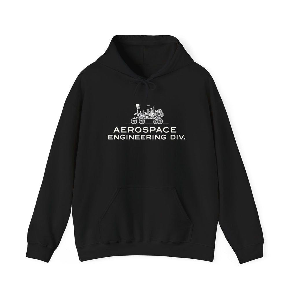 Aerospace Engineering Div. Hoodie — Vintage Rocket & Rover Tech Sweatshirt