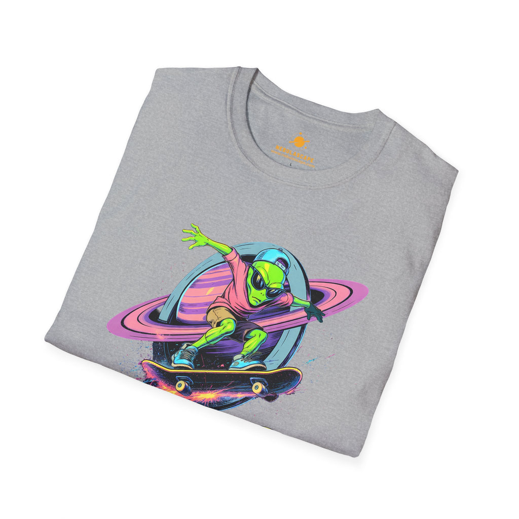 Shred The Void - Alien Skateboarder T-Shirt