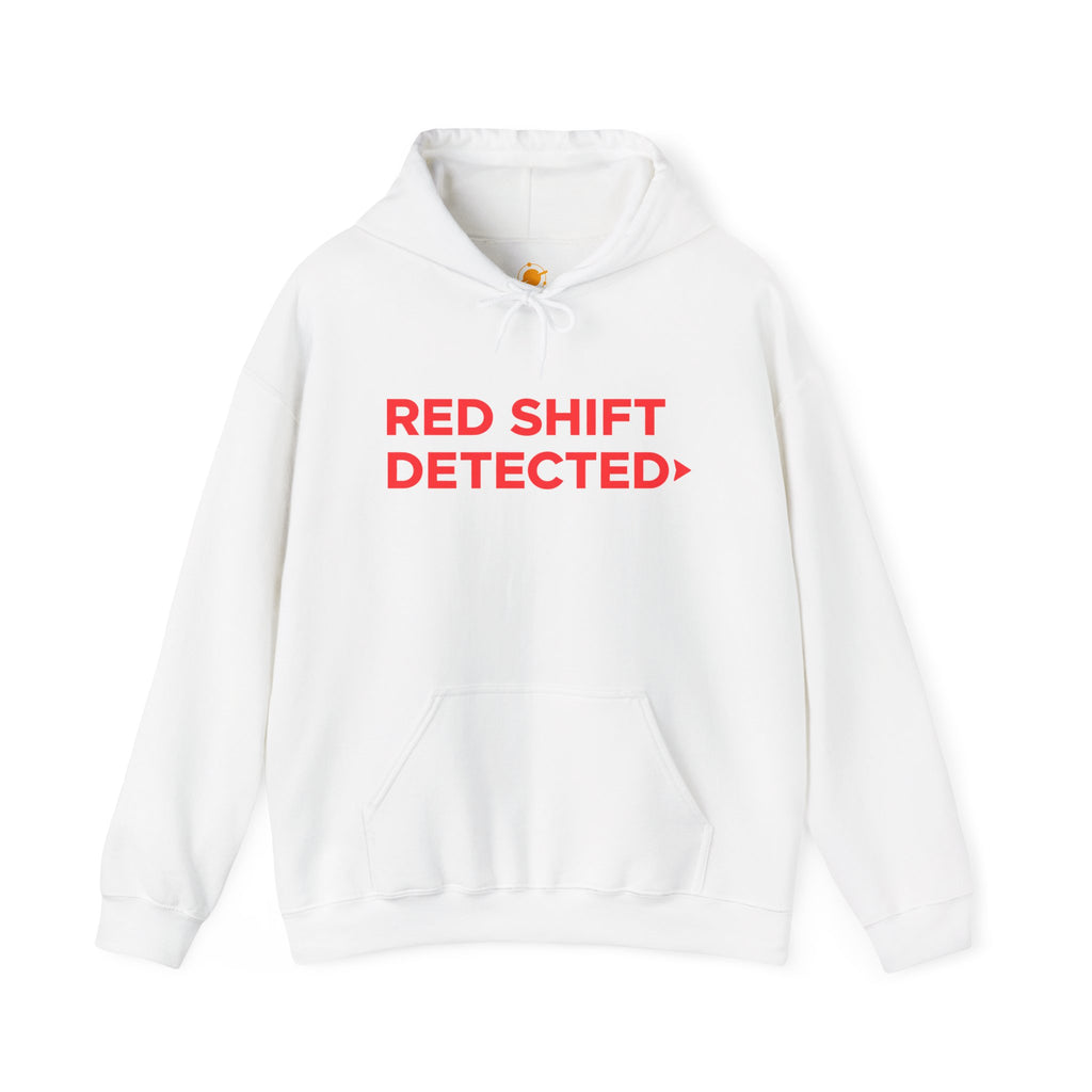 Red Shift Detected Hoodie — Astronomy Science Graphic Pullover