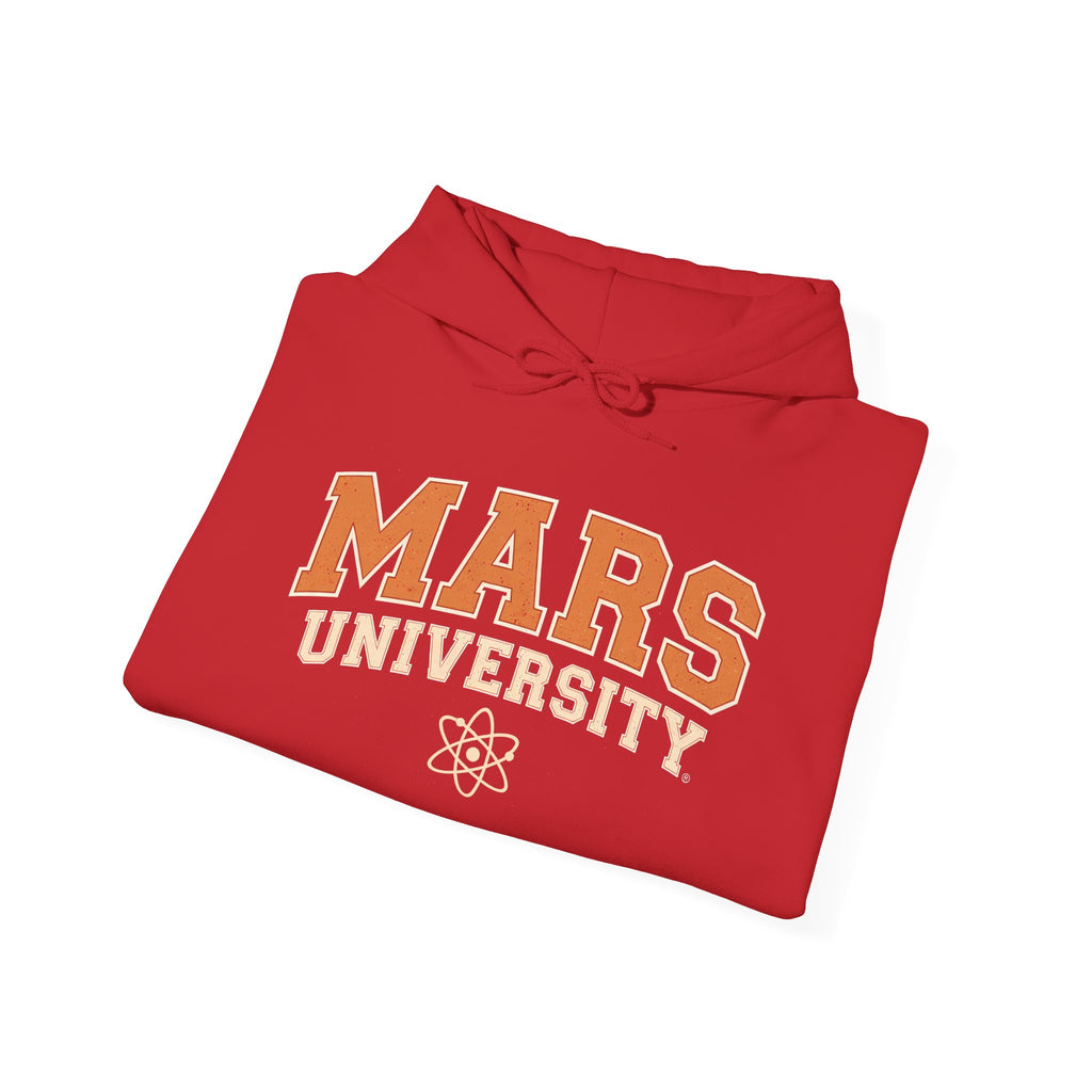 Mars University Hoodie — Retro Collegiate Space Sweatshirt
